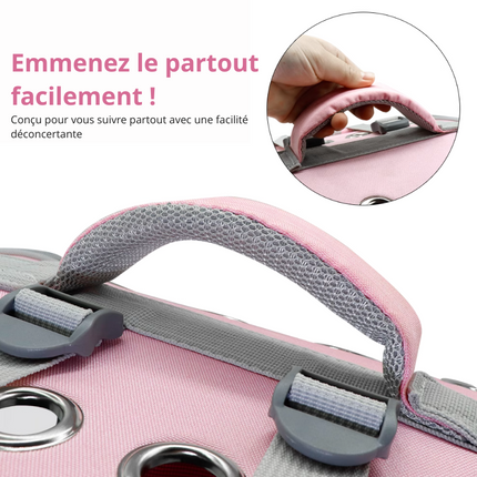 Sac à Dos pour Chat avec Fenêtre en Maille – Design Nomade