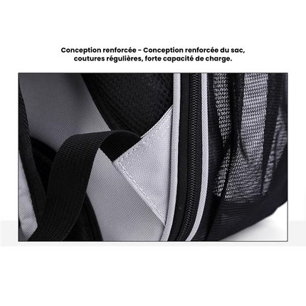 Sac à dos pour chats avec fenêtre transparente – Pratique pour voyages ou sorties