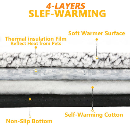 Tapis Chauffant pour Chat avec Isolation Thermique