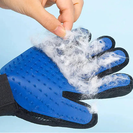 Gant de Toilettage Équipé de Picots pour Poils d'Animaux