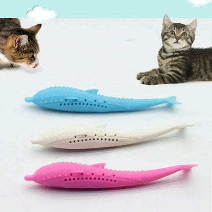 Jouet Pour Chat en Forme de Poisson - Couleurs Pastel