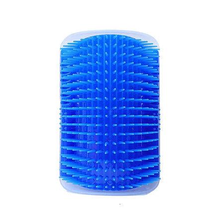 Brosse Mural Bleu pour Chat - Massage et Grattage Apaisant