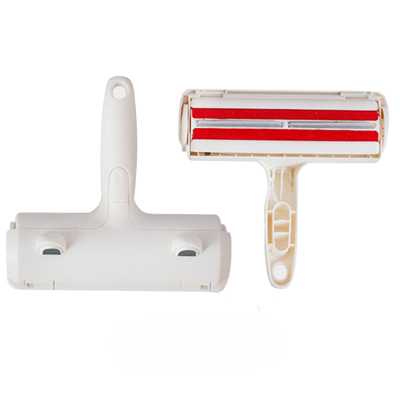 Chaton Illustré Beige avec Outil Blanc Minimaliste