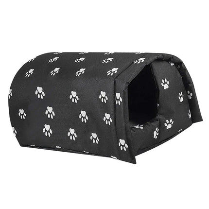Maison Douillette Noir et Blanc pour Animaux