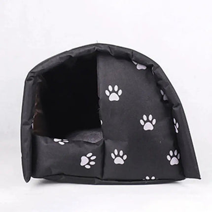 Maison Douillette Noir et Blanc pour Animaux