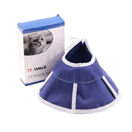 Colerette de Protection Bleu pour Chat – Confort et Sécurité Post-Opératoire