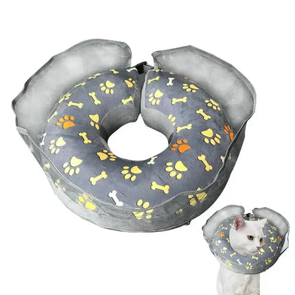 Anneau Gonflable avec Motifs Pattes et Os pour Animaux