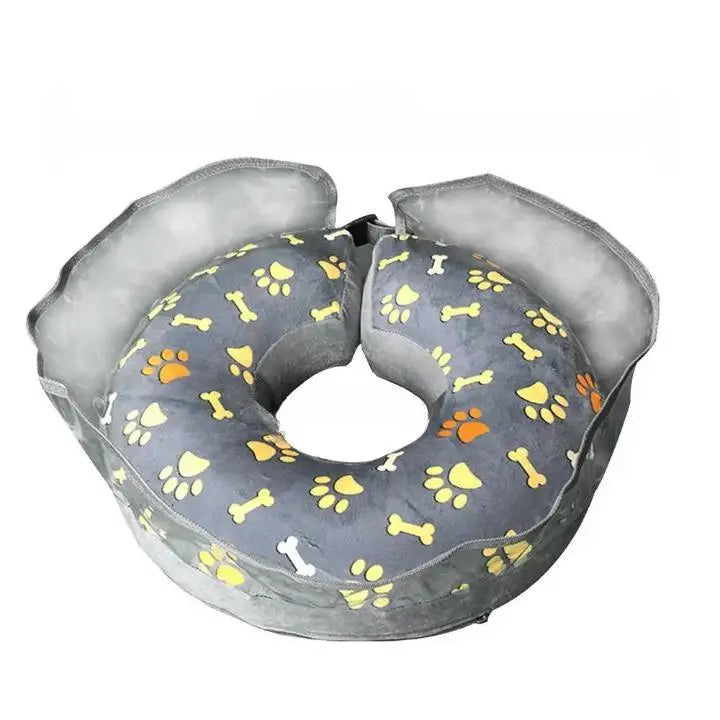 Anneau Gonflable avec Motifs Pattes et Os pour Animaux