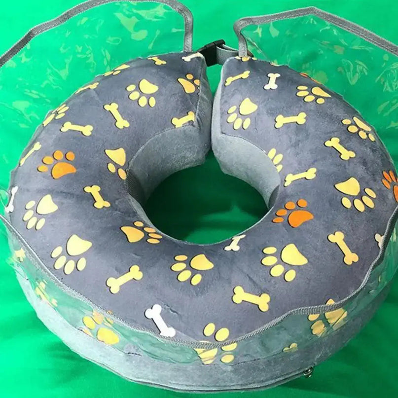 Anneau Gonflable avec Motifs Pattes et Os pour Animaux