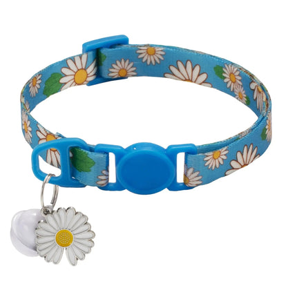 Collier Ajustable à Marguerites avec Clochette