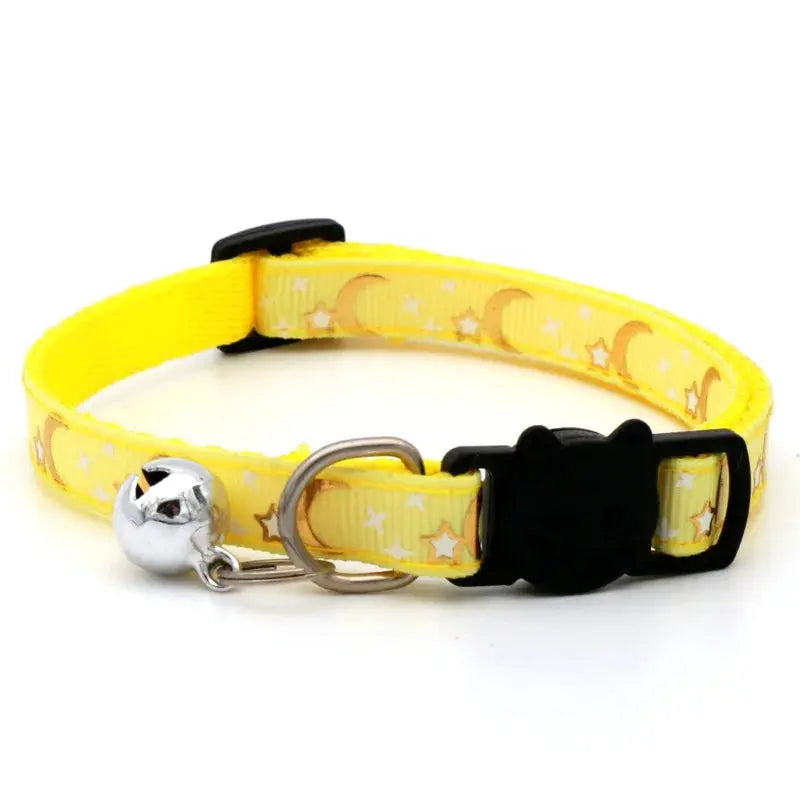 Collier Fantaisie Motif Lunaire avec Clochette pour Chat