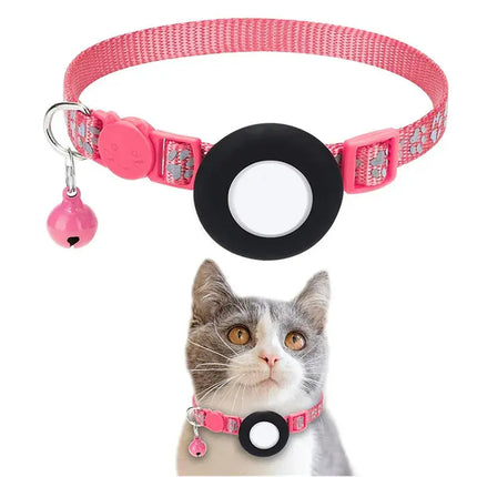 Collier Discret Noir avec Grelot et Médaillon Central