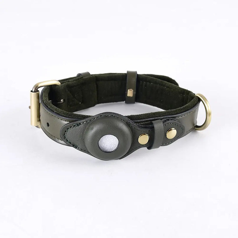 Collier noir moderne avec détails dorés et espace central
