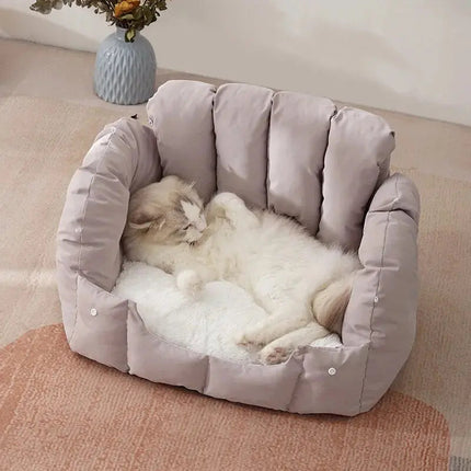 Abri Tunnel Cocooning pour Animaux - Bleu-Vert Moderne