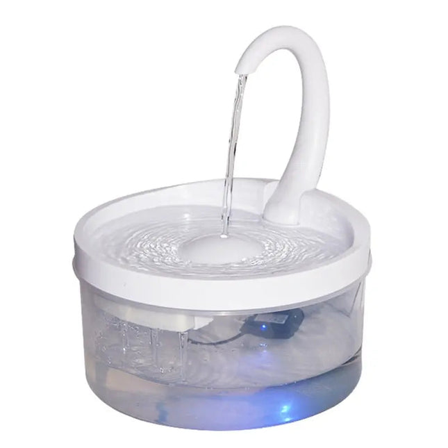 Fontaine d'eau lumineuse à LED pour animaux - Design Compact