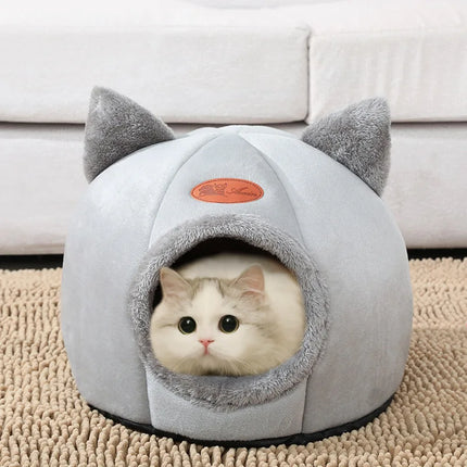 Refuge Douillet pour Animaux avec Oreilles de Chat