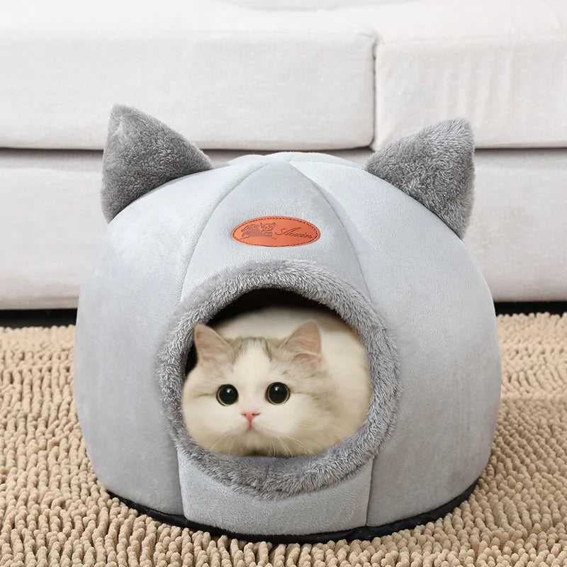 Refuge Douillet pour Animaux avec Oreilles de Chat