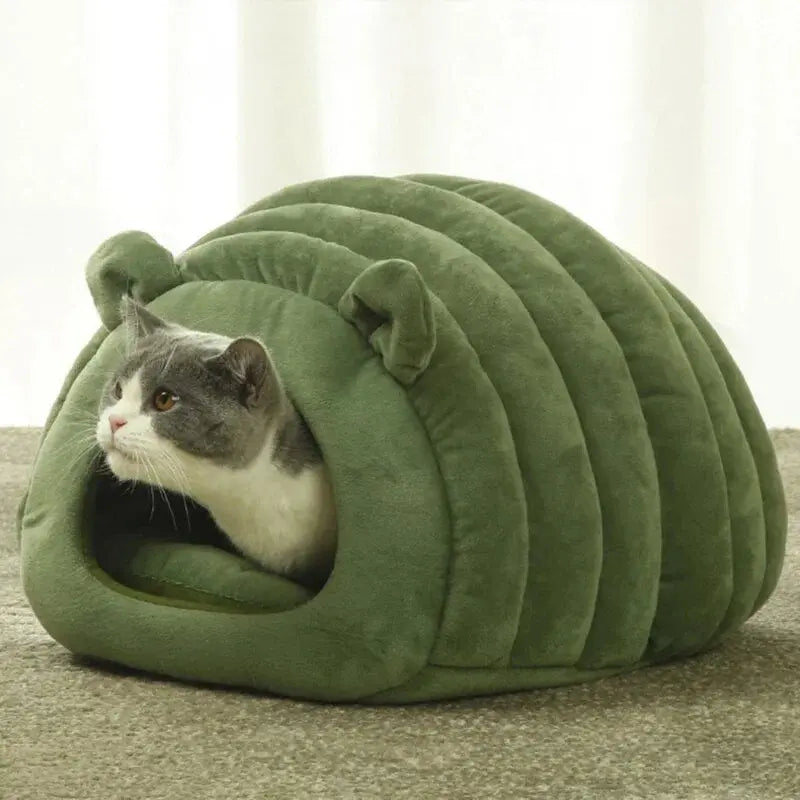 Niche Pour Chat Douce et Mignonne en Forme de Coquille