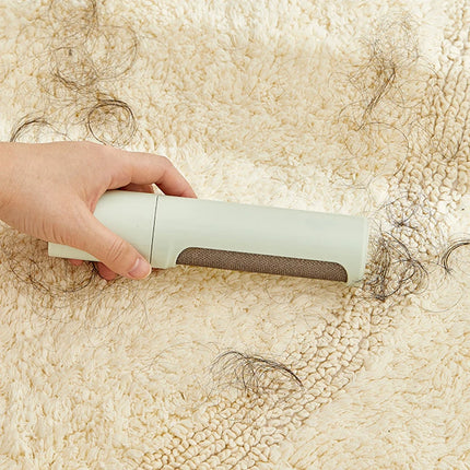 Brosse poils minimaliste pastel avec tissu texturé intégré - Mécanisme amovible