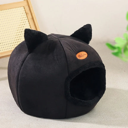 Cocon pour Chat Mignon avec Oreilles Noires