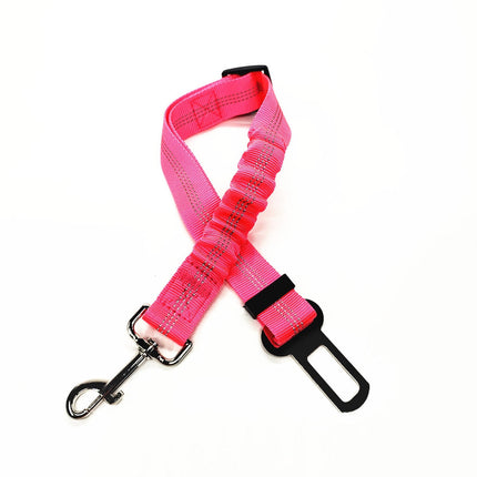 Sangle de Sécurité Réglable avec Absorption Élastique et Fixation Ceinture Voiture