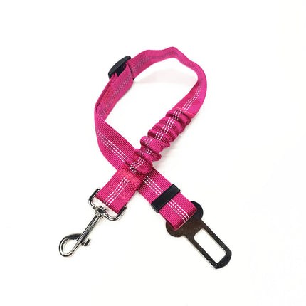Sangle de Sécurité Réglable avec Absorption Élastique et Fixation Ceinture Voiture