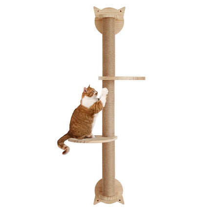 Arbre à Chat Minimaliste à Plateformes et Sisal