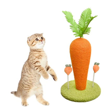 Griffoir Carotte Amusant pour Chats avec Base Interactive