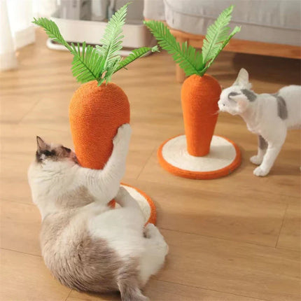 Griffoir Original en Forme de Carotte pour Chats