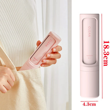 Brosse poils minimaliste pastel avec tissu texturé intégré - Mécanisme amovible