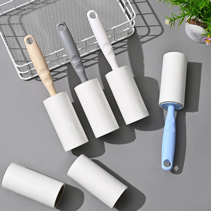 Rouleaux Adhésifs pour Nettoyage des Vêtements - Poignées Pastel