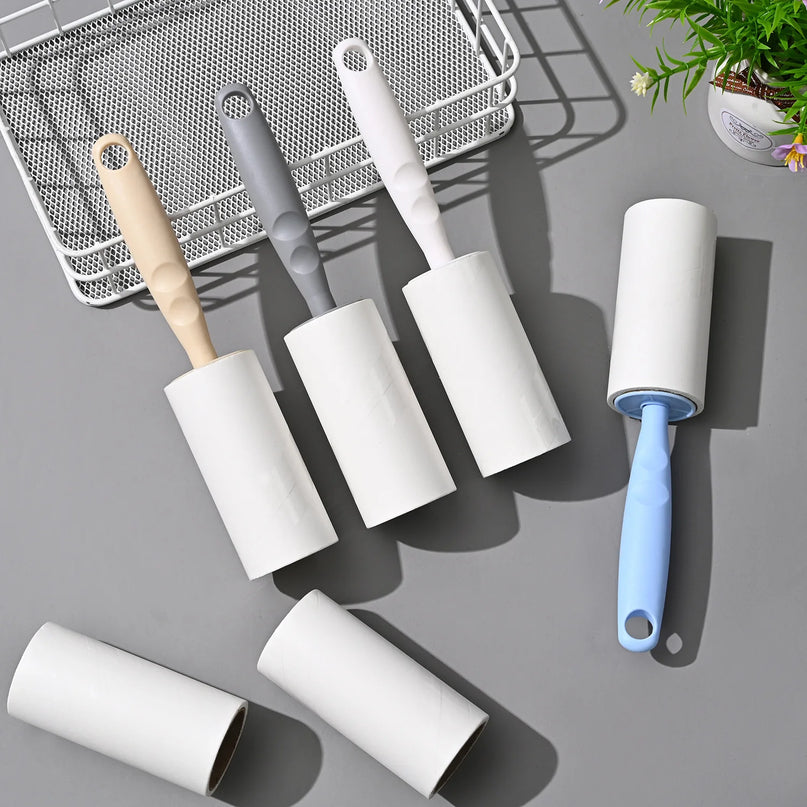 Rouleaux Adhésifs pour Nettoyage des Vêtements - Poignées Pastel