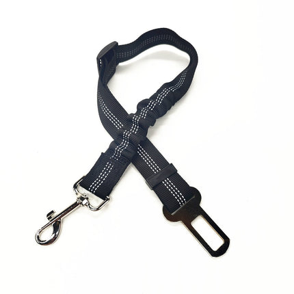 Sangle de Sécurité Réglable avec Absorption Élastique et Fixation Ceinture Voiture