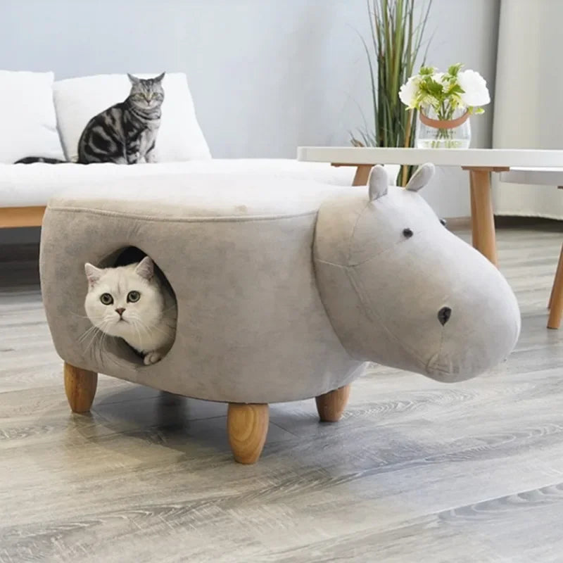 Meuble Éléphant Ludique avec Espace de Rangement