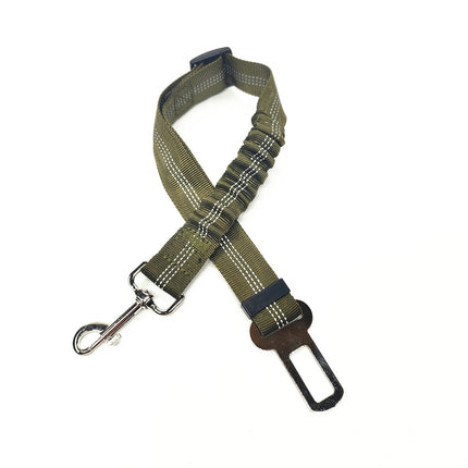Sangle de Sécurité Réglable avec Absorption Élastique et Fixation Ceinture Voiture