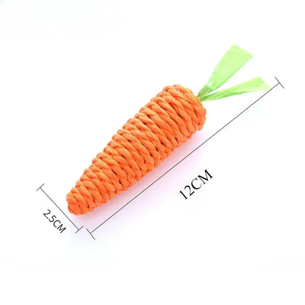 Carottes Ludiques en Corde pour Chat – Jouet Mignon et Interactif