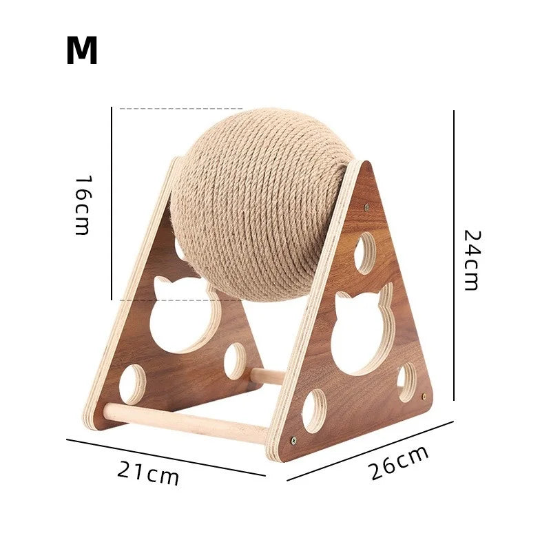 Griffoir Interactif Avec Boule en Sisal pour Chat