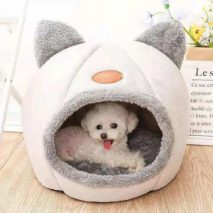 Refuge Douillet pour Animaux avec Oreilles de Chat