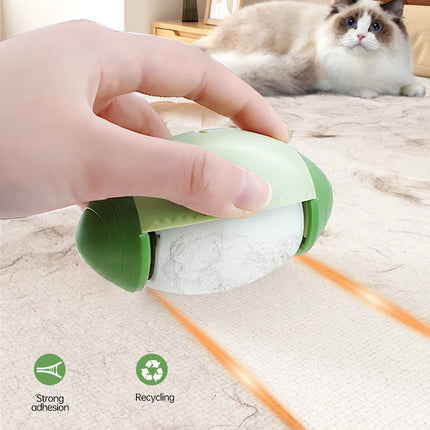 Rouleau Anti-Peluches Compact Lavable | Vert et Rose