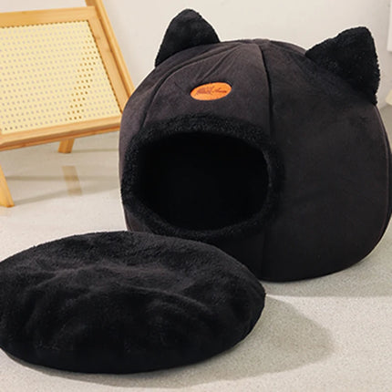 Cocon pour Chat Mignon avec Oreilles Noires