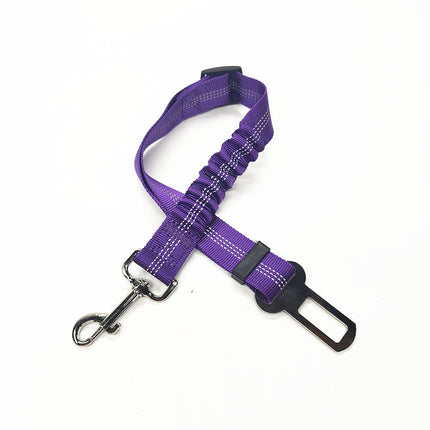 Sangle de Sécurité Réglable avec Absorption Élastique et Fixation Ceinture Voiture