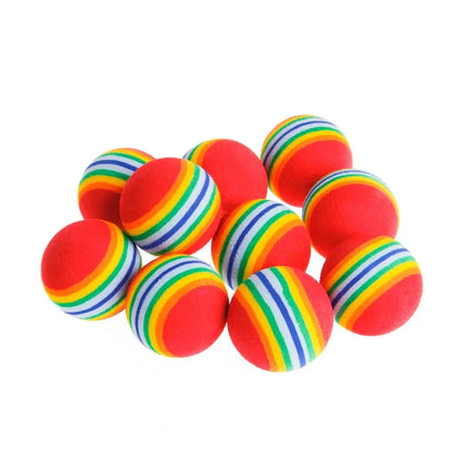 Petite balle arc-en-ciel ludique et compacte