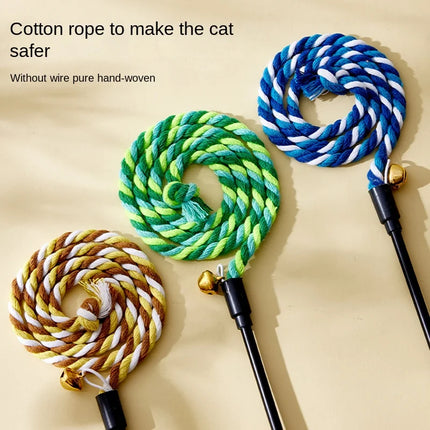 Bâtons Ludiques à Corde Colorée et Cloche pour Moments de Jeu Actifs