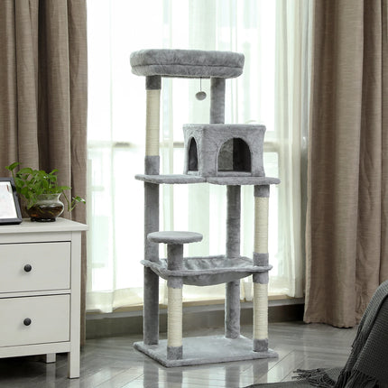 Aire de Jeu pour Chats avec Plateformes et Hamac Suspendu
