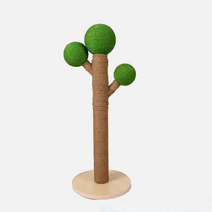 Arbre à chat design au look nature avec bol dôme