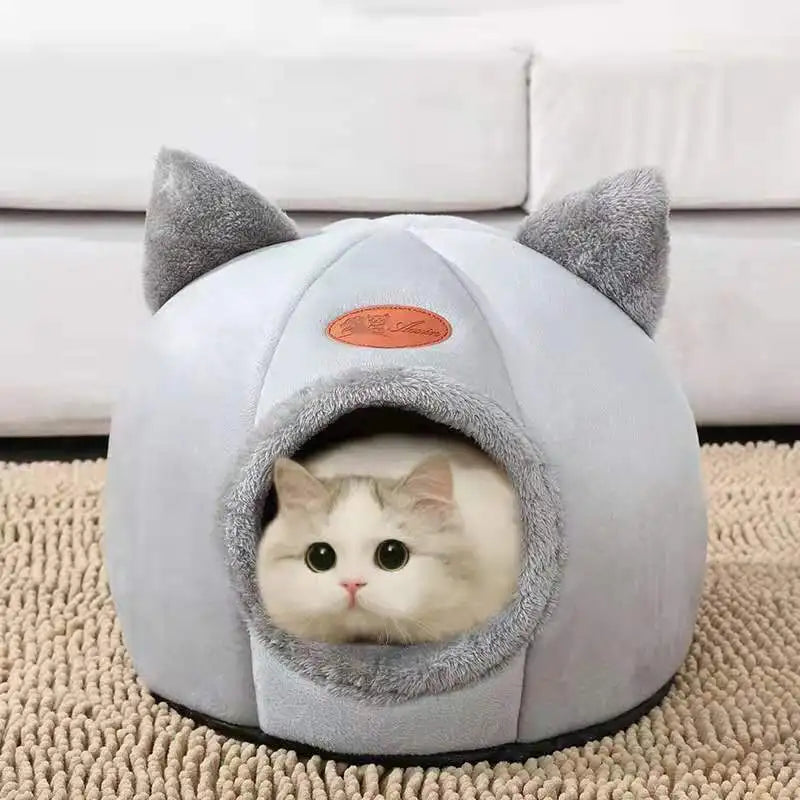 Cocon pour Chat Mignon avec Oreilles Noires