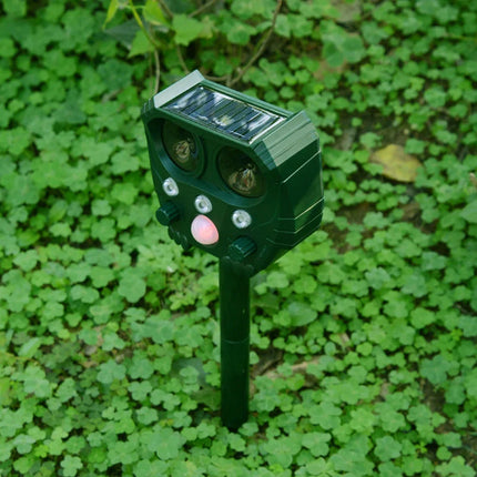 Dispositif Répulsif Ultrasonique à Énergie Solaire pour Animaux - Extérieur