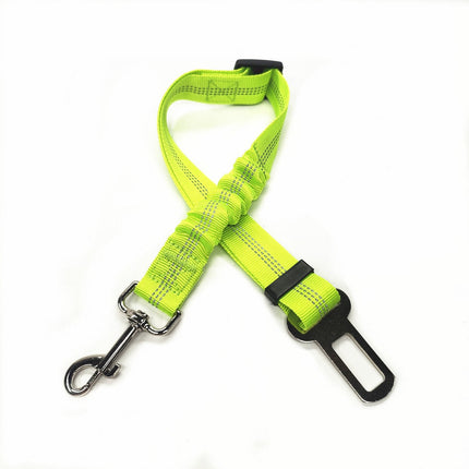 Sangle de Sécurité Réglable avec Absorption Élastique et Fixation Ceinture Voiture