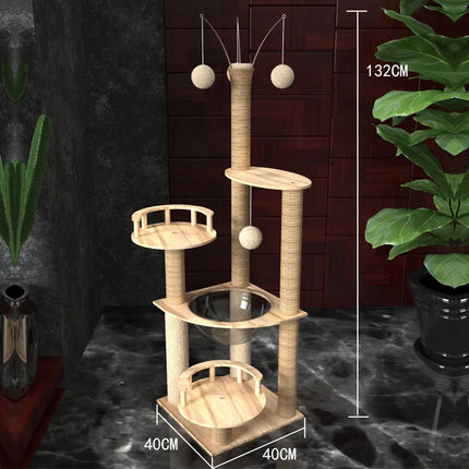 Arbre à Chat Minimaliste | Design Moderne à Niveaux