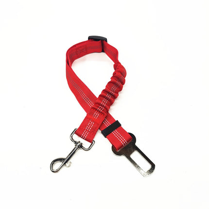 Sangle de Sécurité Réglable avec Absorption Élastique et Fixation Ceinture Voiture